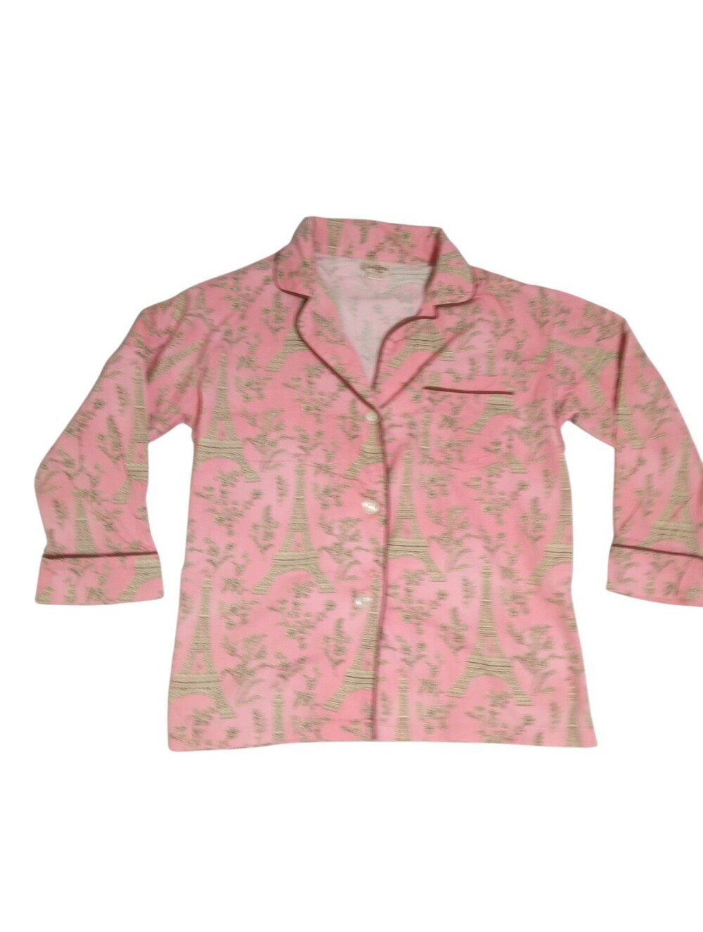 BedHead Pajama Set Pink Floral Cotton Button Front Sleepwear Size S - Picture 3 of 10
